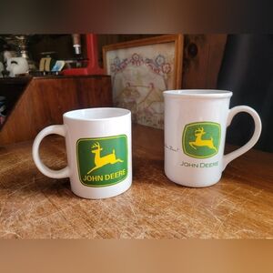 Vintage John Deere Porcelain Coffee Tea Mugs Cups By Gibson
